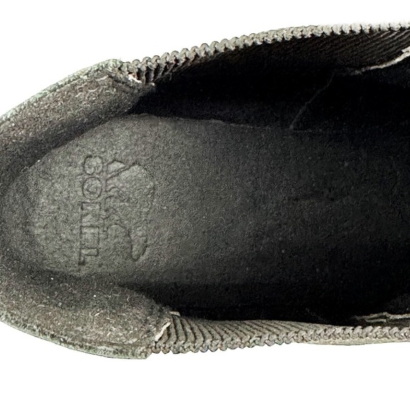 SOREL Brex Chunky Heel Leather Chelsea Ankle Boots • 9 • black • waterproof - Picture 7 of 9